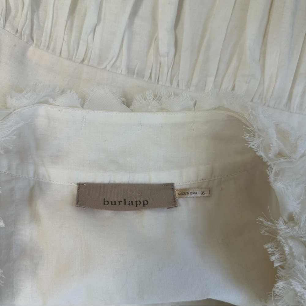 Cream Ruffled Tie Front Sundress for Brides - Picture 4 of 4